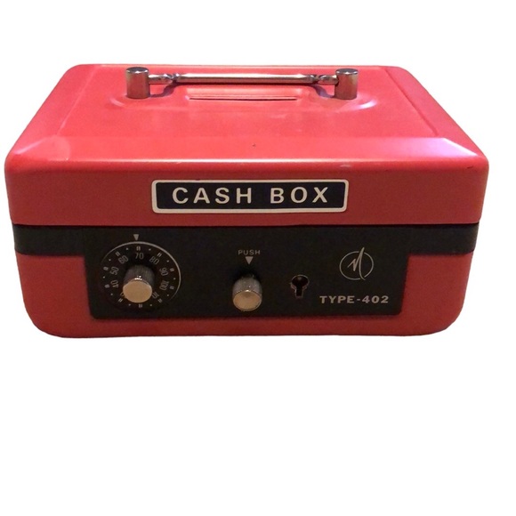 Other Vintage Pink Black Cash Box Poshmark